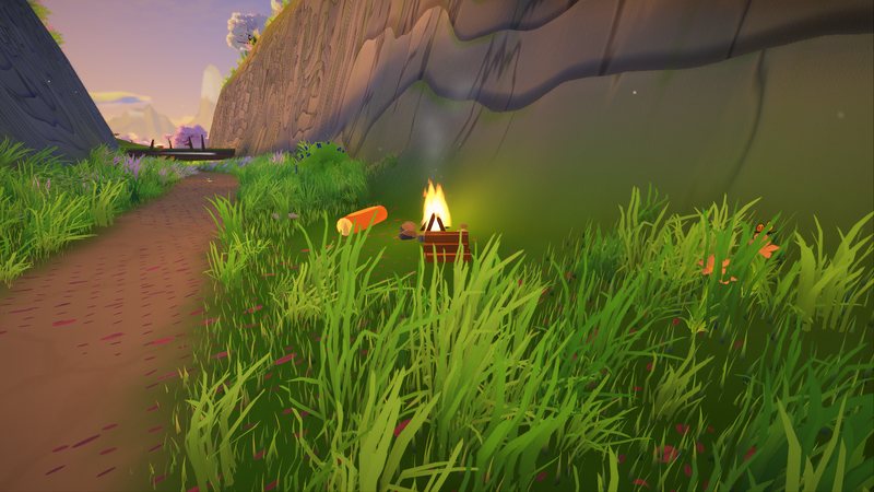 A campfire